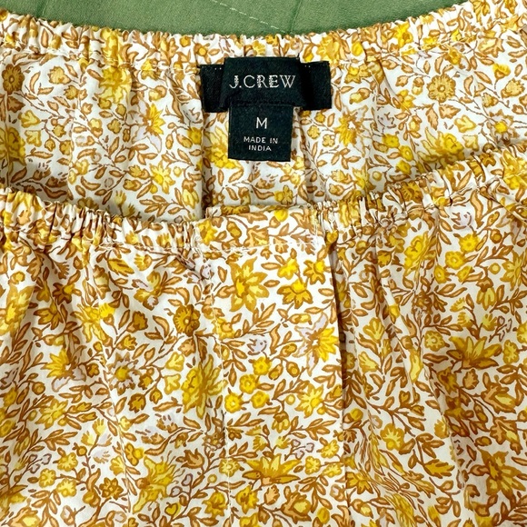 J. Crew Gathered Scoop Neck Short Sleeve Floral Top - Picture 3 of 5
